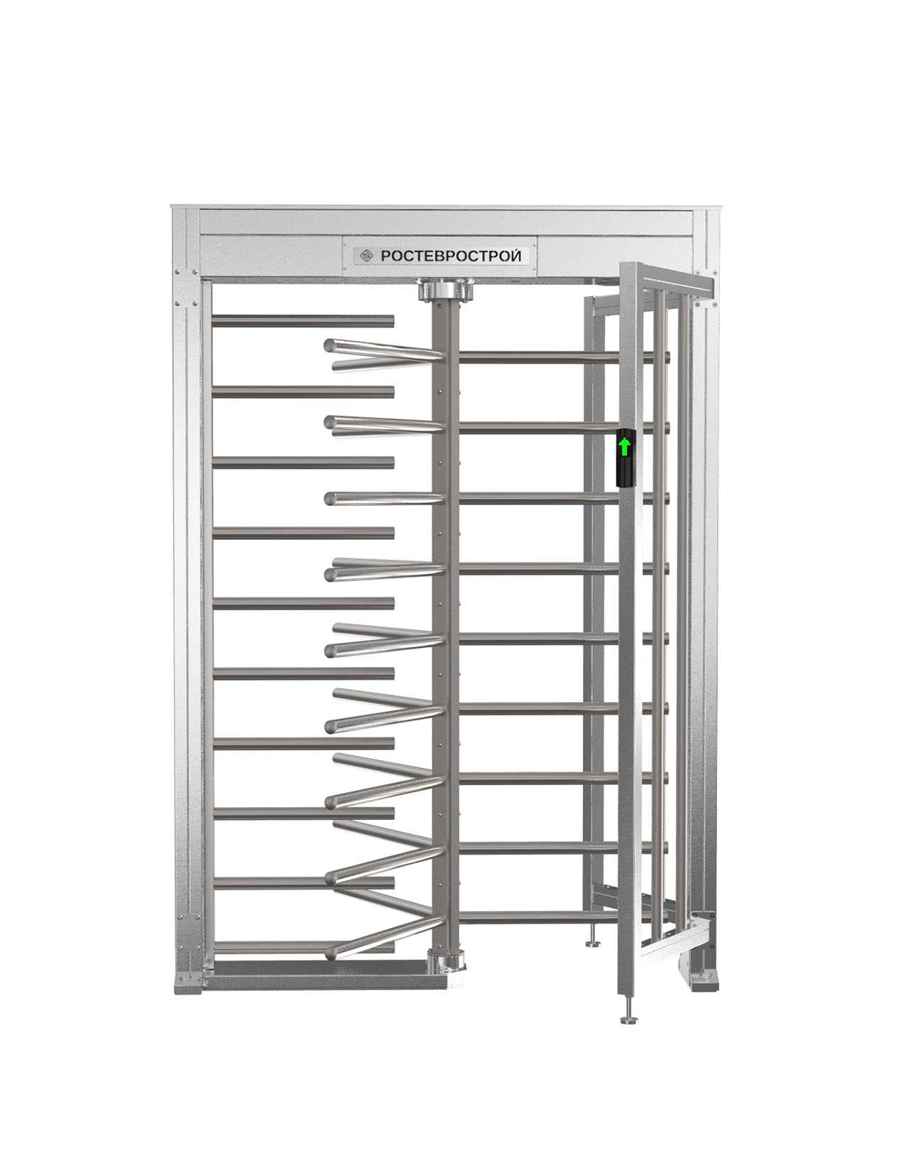 Полноростовой роторный 3-х лопастной турникет облегченной серии «ПР1Л/3М2 НЕРЖ» модификации 2019 года