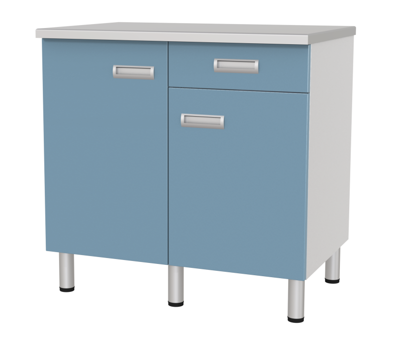 Стол лабораторный двухтумбовый с дверками, полкой и ящиком СЛ-03-«МСК» (код СЛ-03-105)